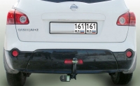 Фаркоп, NISSAN QASHQAI (2007-) с электрическим разъемом и съемным крюком